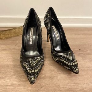 Manolo Blahnik black 10cm heels Size 36.5/ US6